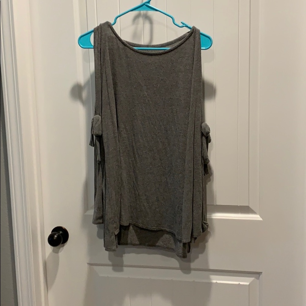 Gray long sleeve sweater
